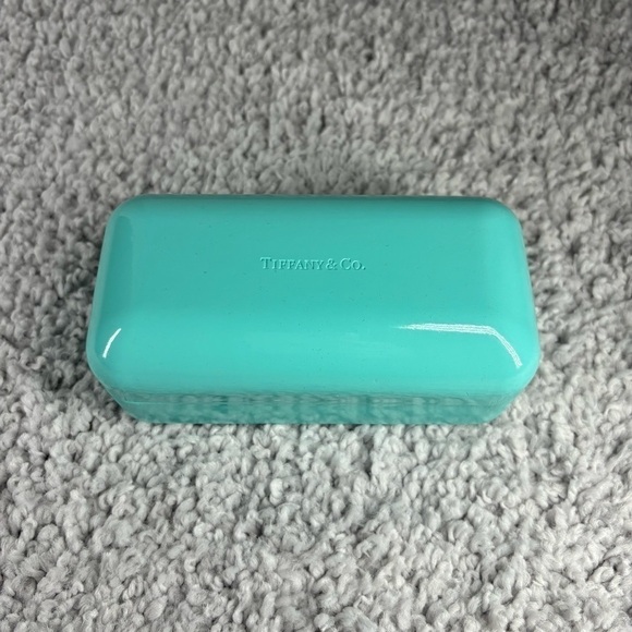 Tiffany & Co. Case Glasses Sunglasses 1837 Blue Protective Case Glass Wipe Lense - Picture 1 of 5